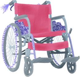 Painterly Fashionable Wheelchair